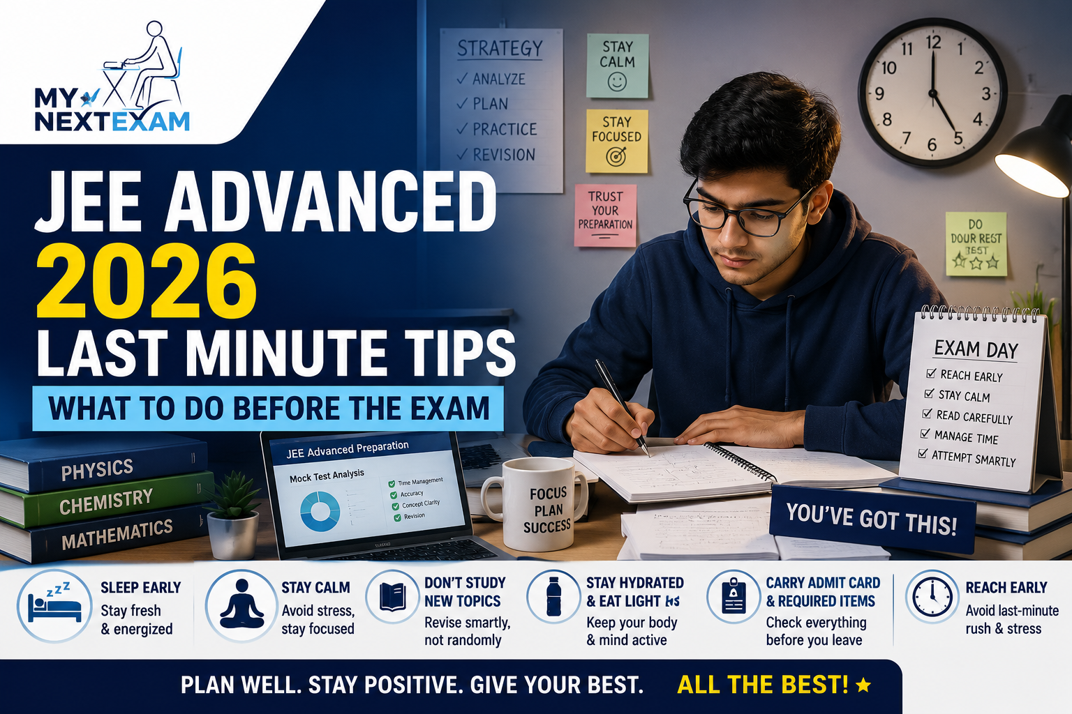 JEE Advanced 2026 Last Minute Tips: Do’s & Don’ts Before Exam